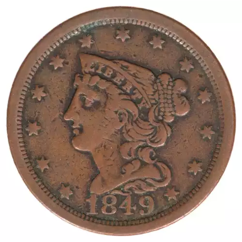 Half Cents -Braided Hair 1840-57 -Copper (2)