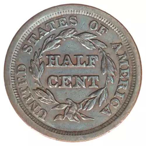 Half Cents -Braided Hair 1840-57 -Copper (2)