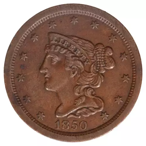 Half Cents -Braided Hair 1840-57 -Copper