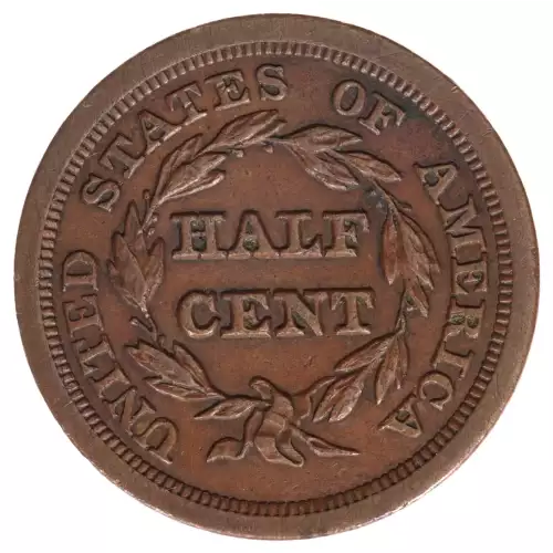 Half Cents -Braided Hair 1840-57 -Copper (2)