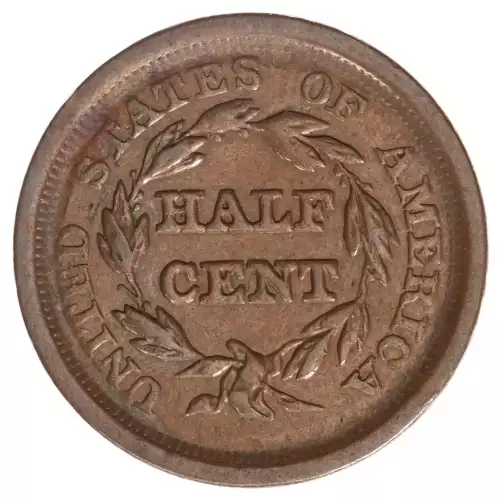 Half Cents -Braided Hair 1840-57 -Copper