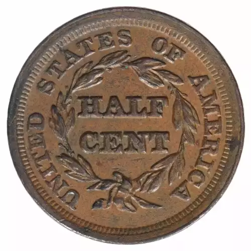 Half Cents -Braided Hair 1840-57 -Copper