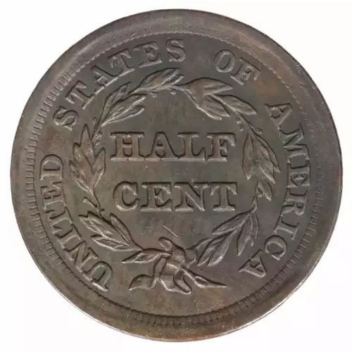 Half Cents -Braided Hair 1840-57 -Copper (2)