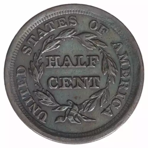 Half Cents -Braided Hair 1840-57 -Copper