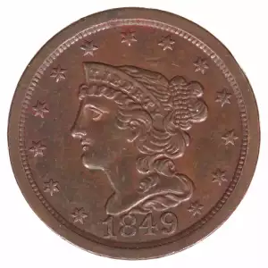 Half Cents -Braided Hair 1840-57 -Copper (2)