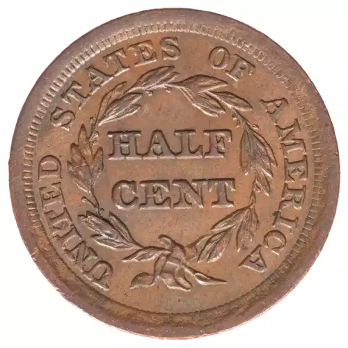 Half Cents -Braided Hair 1840-57 -Copper (2)