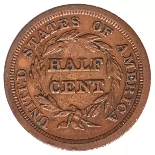 Half Cents -Braided Hair 1840-57 -Copper (2)