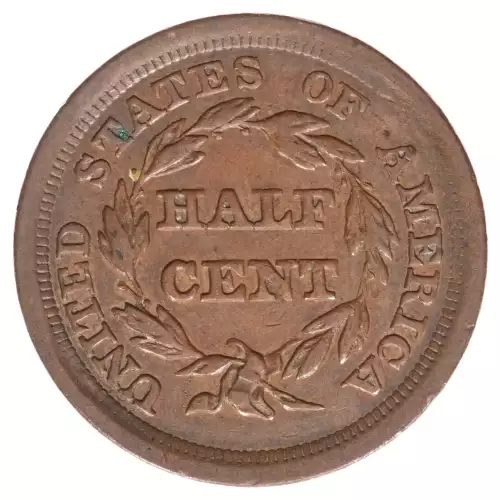 Half Cents -Braided Hair 1840-57 -Copper (2)