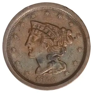 Half Cents -Braided Hair 1840-57 -Copper (2)