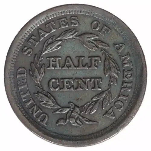 Half Cents -Braided Hair 1840-57 -Copper