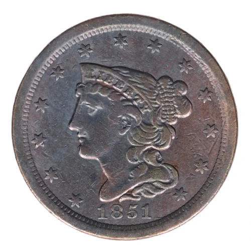 Half Cents -Braided Hair 1840-57 -Copper (2)