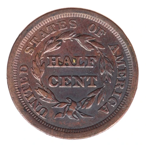 Half Cents -Braided Hair 1840-57 -Copper