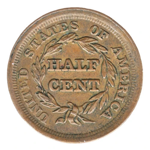 Half Cents -Braided Hair 1840-57 -Copper (2)