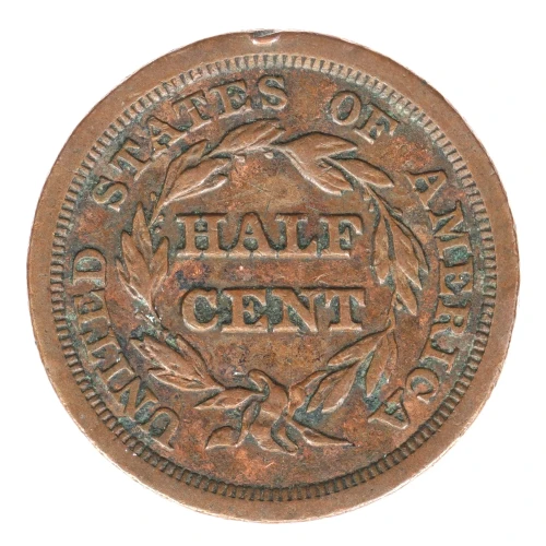 Half Cents -Braided Hair 1840-57 -Copper (2)
