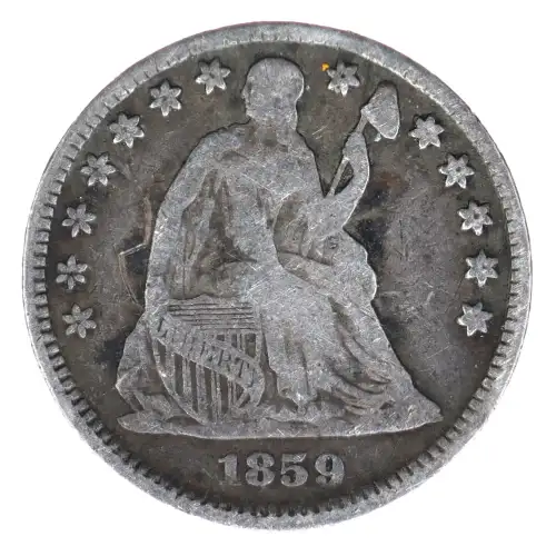 Half Dimes---Liberty Seated 1837-1873-Silver- 0.5 Dime (2)