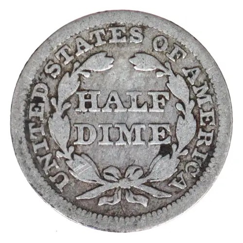 Half Dimes---Liberty Seated 1837-1873-Silver- 0.5 Dime (2)