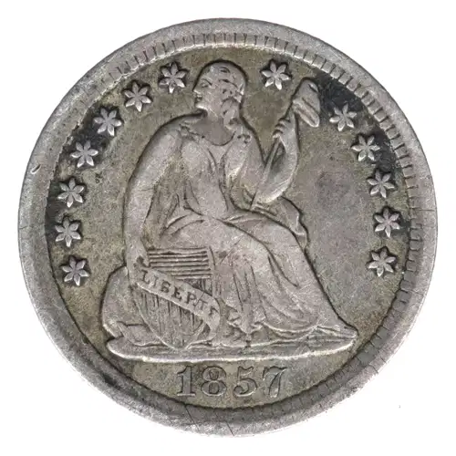 Half Dimes---Liberty Seated 1837-1873-Silver- 0.5 Dime (2)
