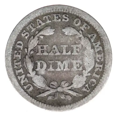 Half Dimes---Liberty Seated 1837-1873-Silver- 0.5 Dime (2)
