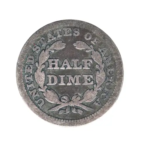 Half Dimes---Liberty Seated 1837-1873-Silver- 0.5 Dime (2)