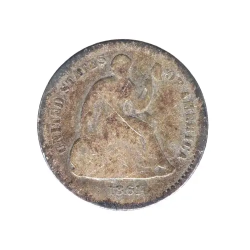 Half Dimes---Liberty Seated 1837-1873-Silver- 0.5 Dime (2)