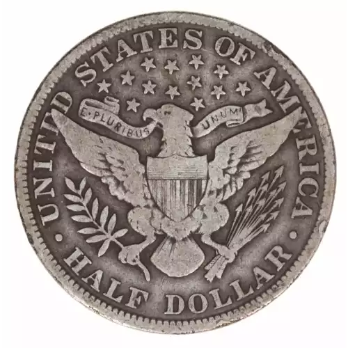 Half Dollars---Barber 1892-1915 -Silver- 0.5 Dollar (2)