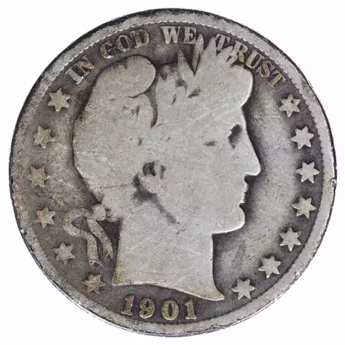 Half Dollars---Barber 1892-1915 -Silver- 0.5 Dollar (2)