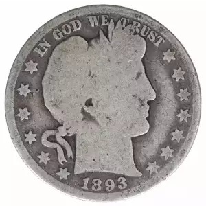 Half Dollars---Barber 1892-1915 -Silver- 0.5 Dollar (2)