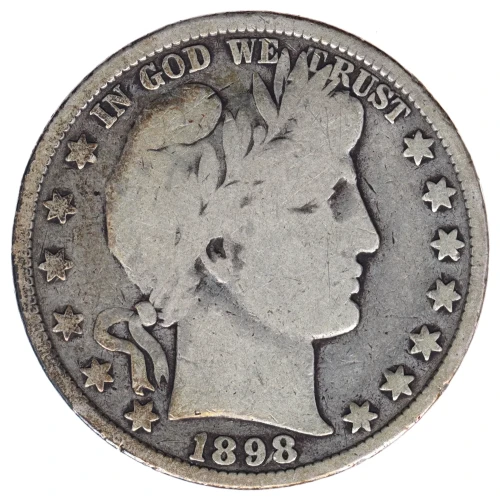 Half Dollars---Barber 1892-1915 -Silver- 0.5 Dollar (2)