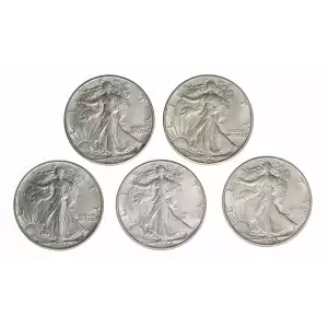 Half Dollars---Liberty Walking 1916-1947 -Silver- 0.5 Dollar