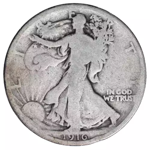 Half Dollars---Liberty Walking 1916-1947 -Silver- 0.5 Dollar (2)