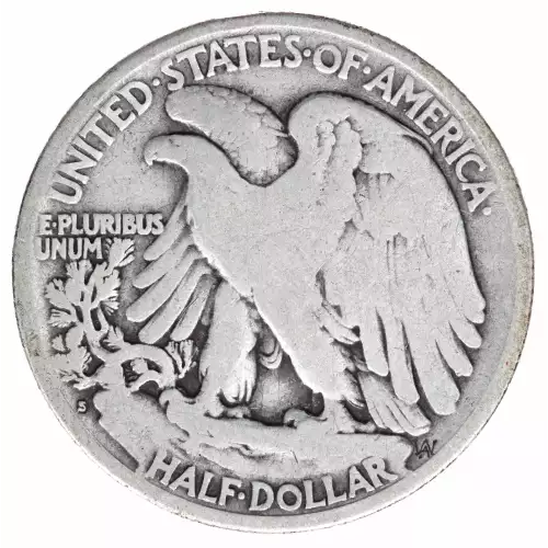 Half Dollars---Liberty Walking 1916-1947 -Silver- 0.5 Dollar (2)