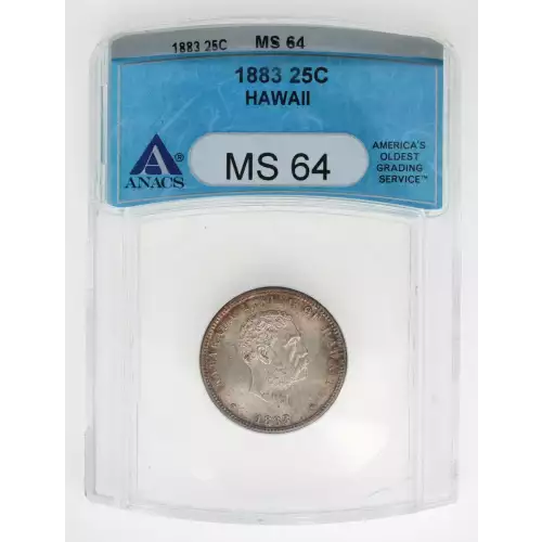 Hawaiian Issues--1883 Quarter Dollar -- 0.25 Dollar