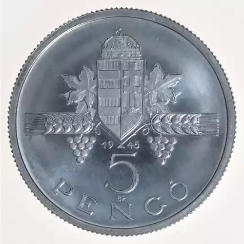 HUNGARY Aluminum 5 PENGO (2)