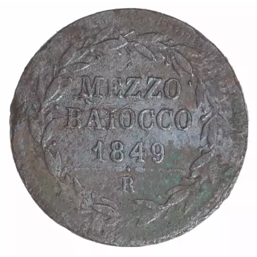 ITALIAN STATES Copper 1/2 BAIOCCO (2)