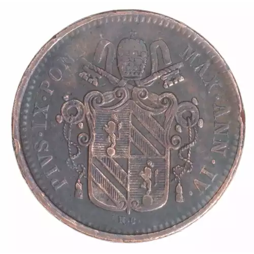 ITALIAN STATES Copper 1/2 BAIOCCO