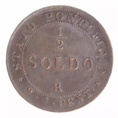 ITALIAN STATES Copper 1/2 SOLDO (Mezzo Soldo) (2)