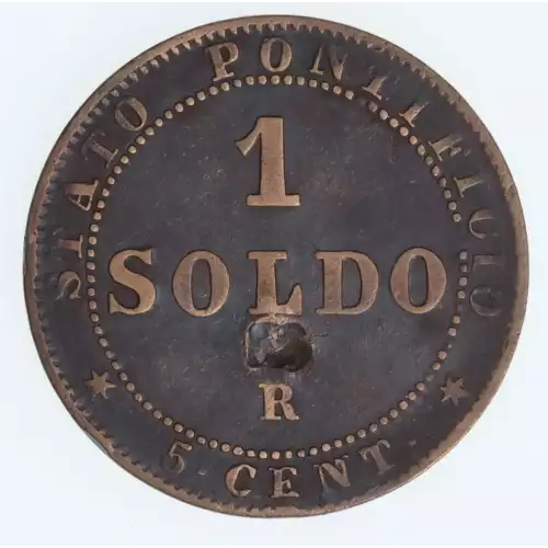 ITALIAN STATES Copper 1/2 SOLDO (Mezzo Soldo)