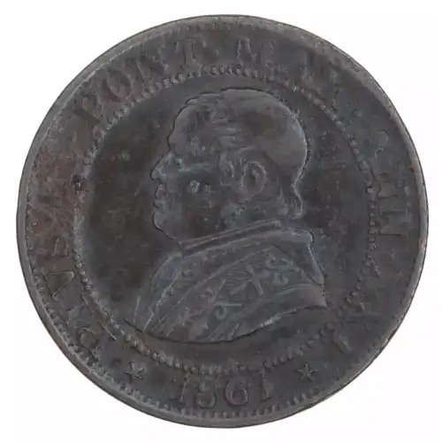 ITALIAN STATES Copper 1/2 SOLDO (Mezzo Soldo)