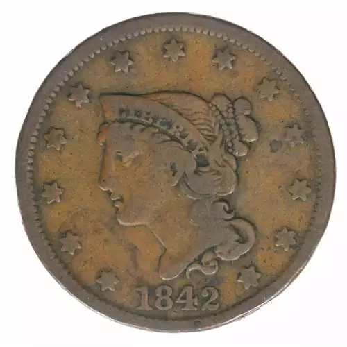 Large Cents - Braided Hair Cent (1839-1857) (2)