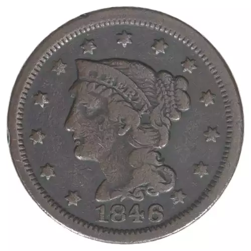 Large Cents - Braided Hair Cent (1839-1857) (2)