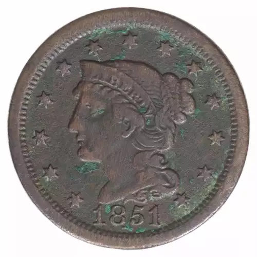 Large Cents - Braided Hair Cent (1839-1857)