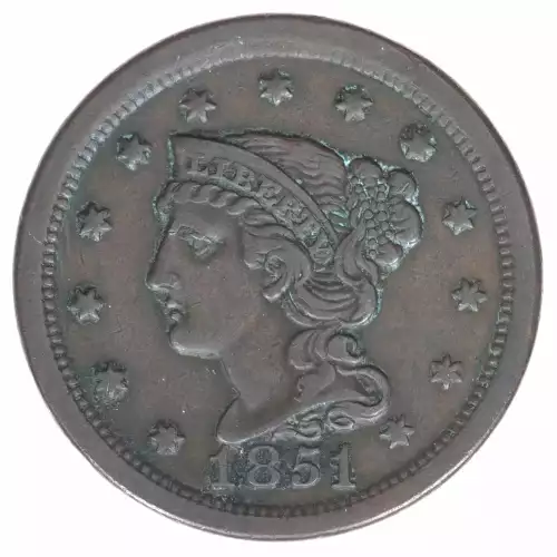 Large Cents - Braided Hair Cent (1839-1857) (2)