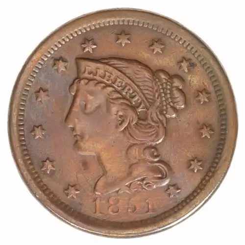 Large Cents - Braided Hair Cent (1839-1857) (2)