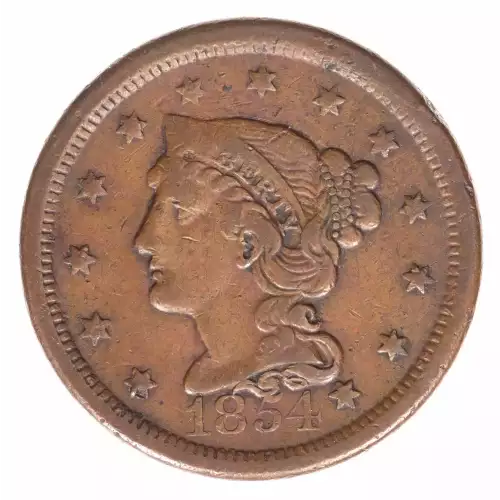 Large Cents - Braided Hair Cent (1839-1857) (2)