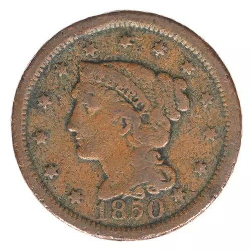 Large Cents - Braided Hair Cent (1839-1857) (2)