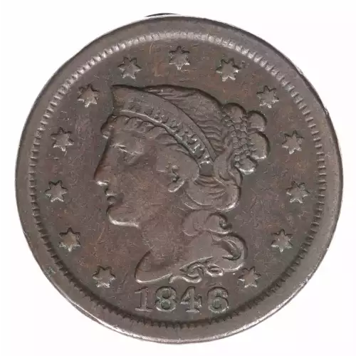 Large Cents - Braided Hair Cent (1839-1857) (2)