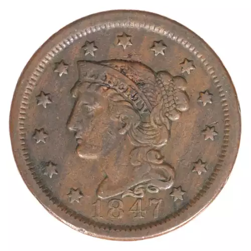 Large Cents - Braided Hair Cent (1839-1857)