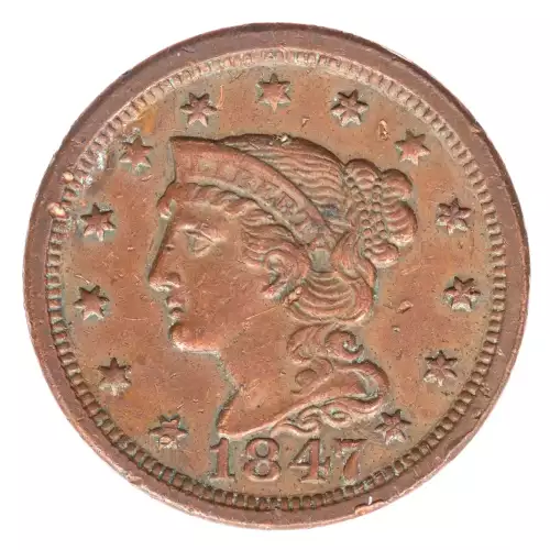 Large Cents - Braided Hair Cent (1839-1857) (2)