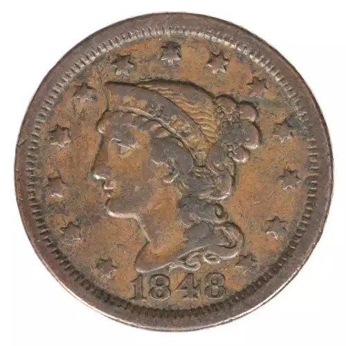 Large Cents - Braided Hair Cent (1839-1857) (2)