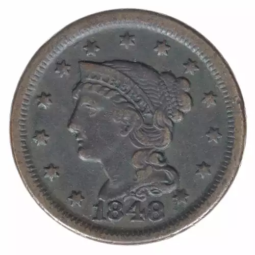 Large Cents - Braided Hair Cent (1839-1857) (2)